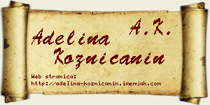 Adelina Kozničanin vizit kartica